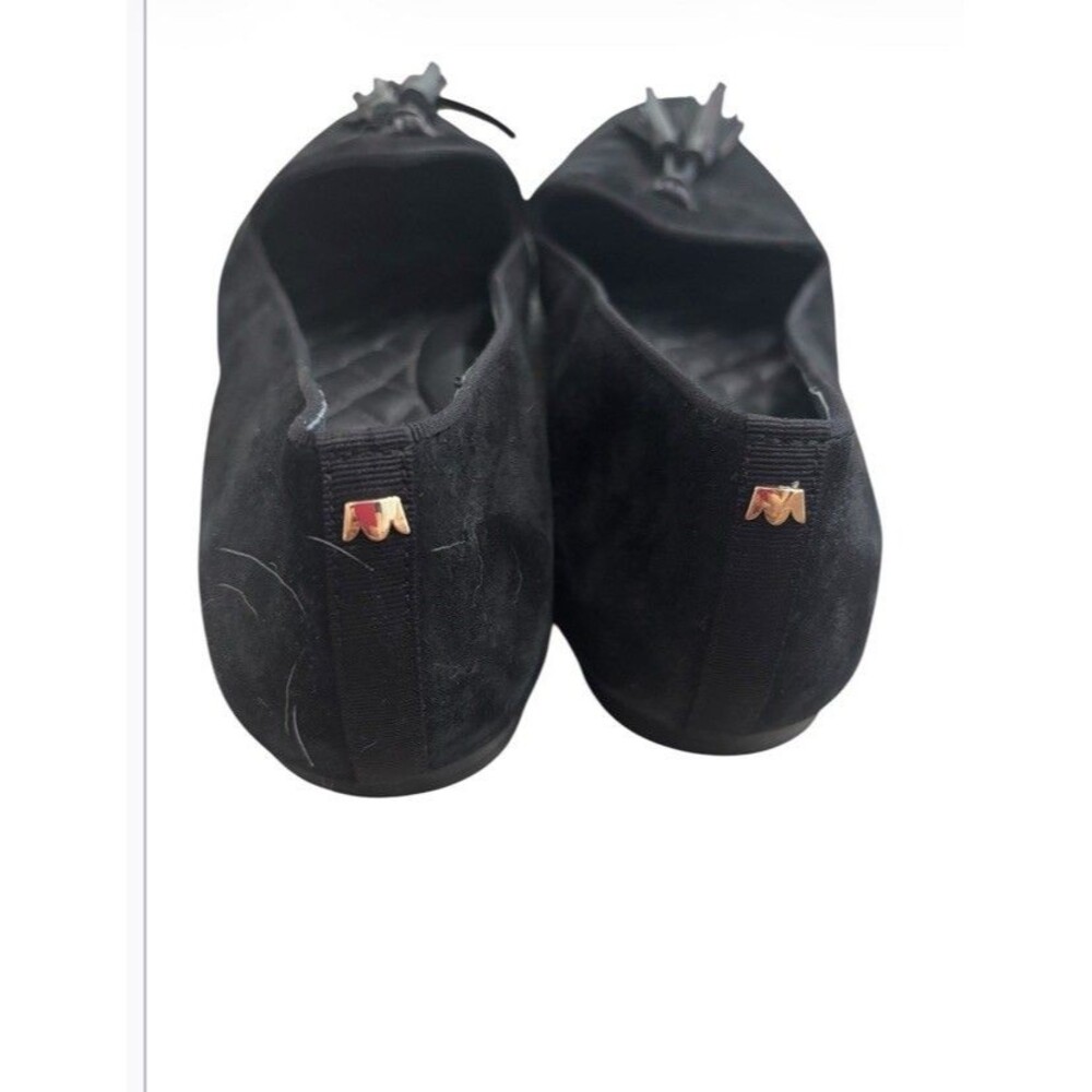 Birdies  Black Suede Tassel Smoking Slipper Flats Womens 12 - Picture 4 of 5